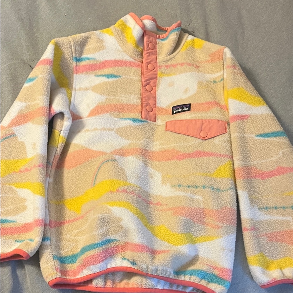 Patagonia Kids' Pastel Fleece Pullover - Multi Pastel